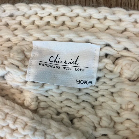 Chicwish Cream Hand-Knit Bobble Cardigan - Picture 2 of 6